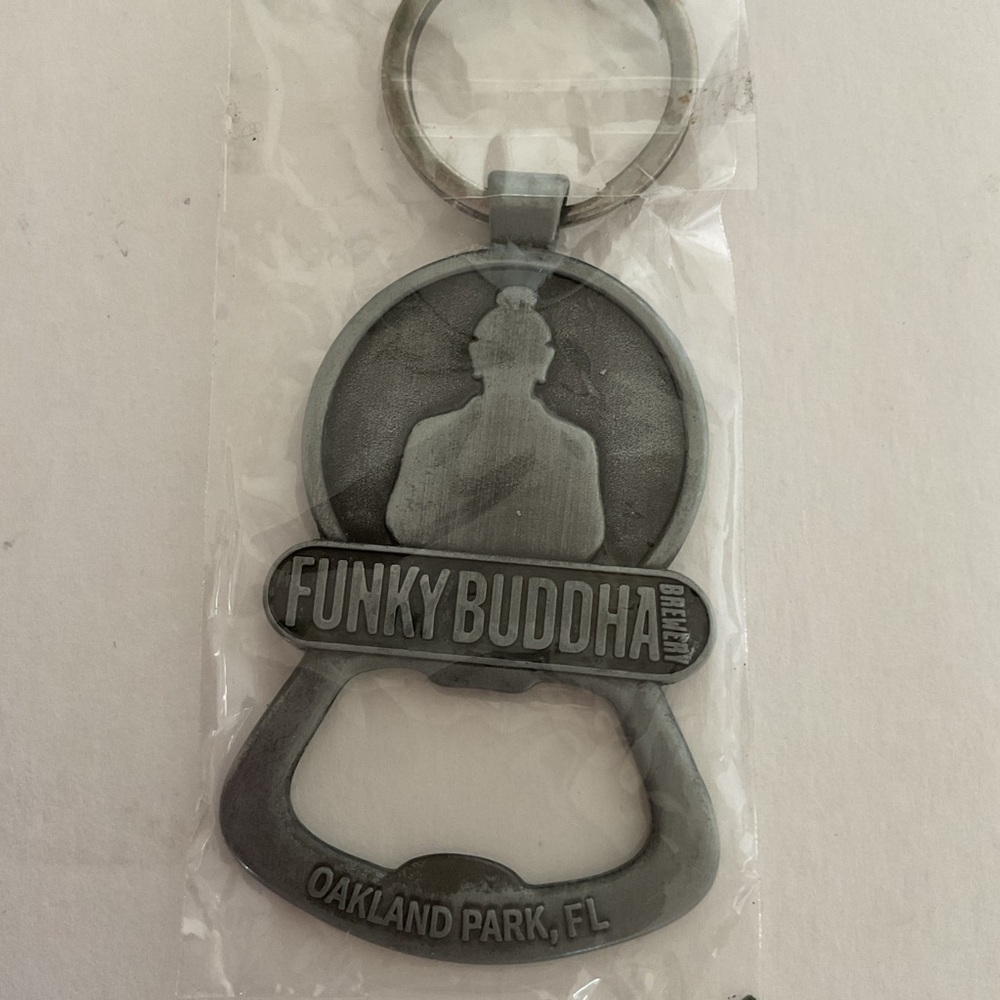 Funky Buddha Brewery Keychain and bottle opener NWT